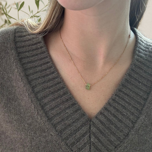 Peridot Gemstone Necklace