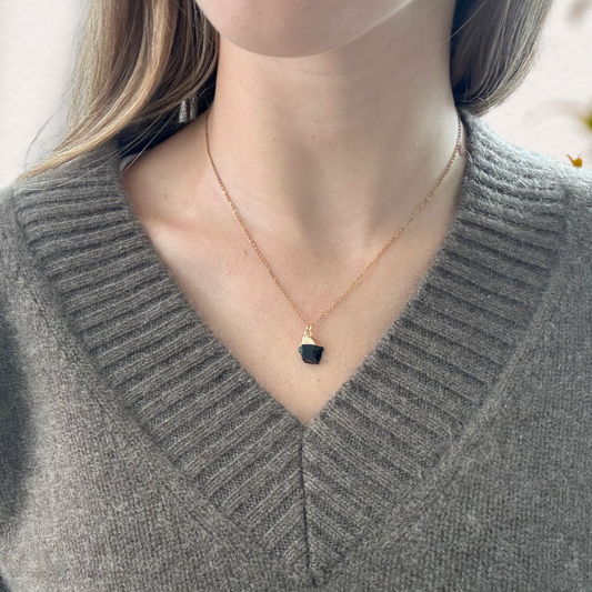 Black Onyx Charm Necklace