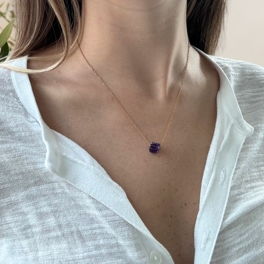 Amethyst Gemstone Necklace