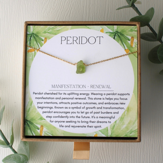 Peridot Gemstone Necklace