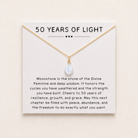 50 Years of Light Moonstone Necklace