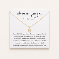 Wherever You Go Opal Necklace
