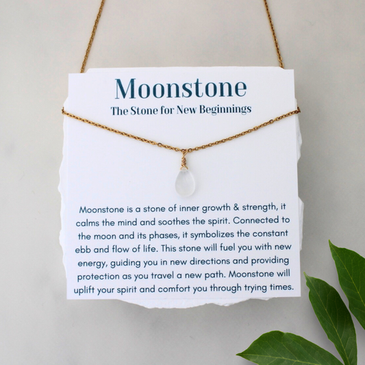 New Beginnings Moonstone Necklace