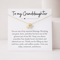 To My Granddaughter Moonstone Necklace