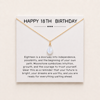 18th Birthday Moonstone Necklace