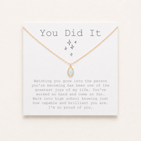 8th Grade Graduate Opal Necklace