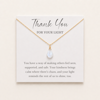 Thank You For Your Light Moonstone Necklace