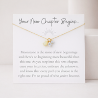 Your New Chapter Begins Moonstone Necklace