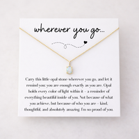 Wherever You Go Opal Necklace