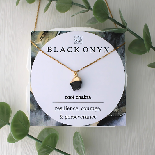 Black Onyx Charm Necklace