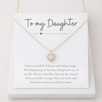 To My Daughter Opal Necklace