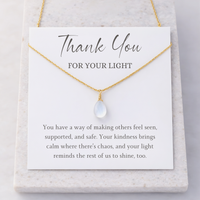 Thank You For Your Light Moonstone Necklace
