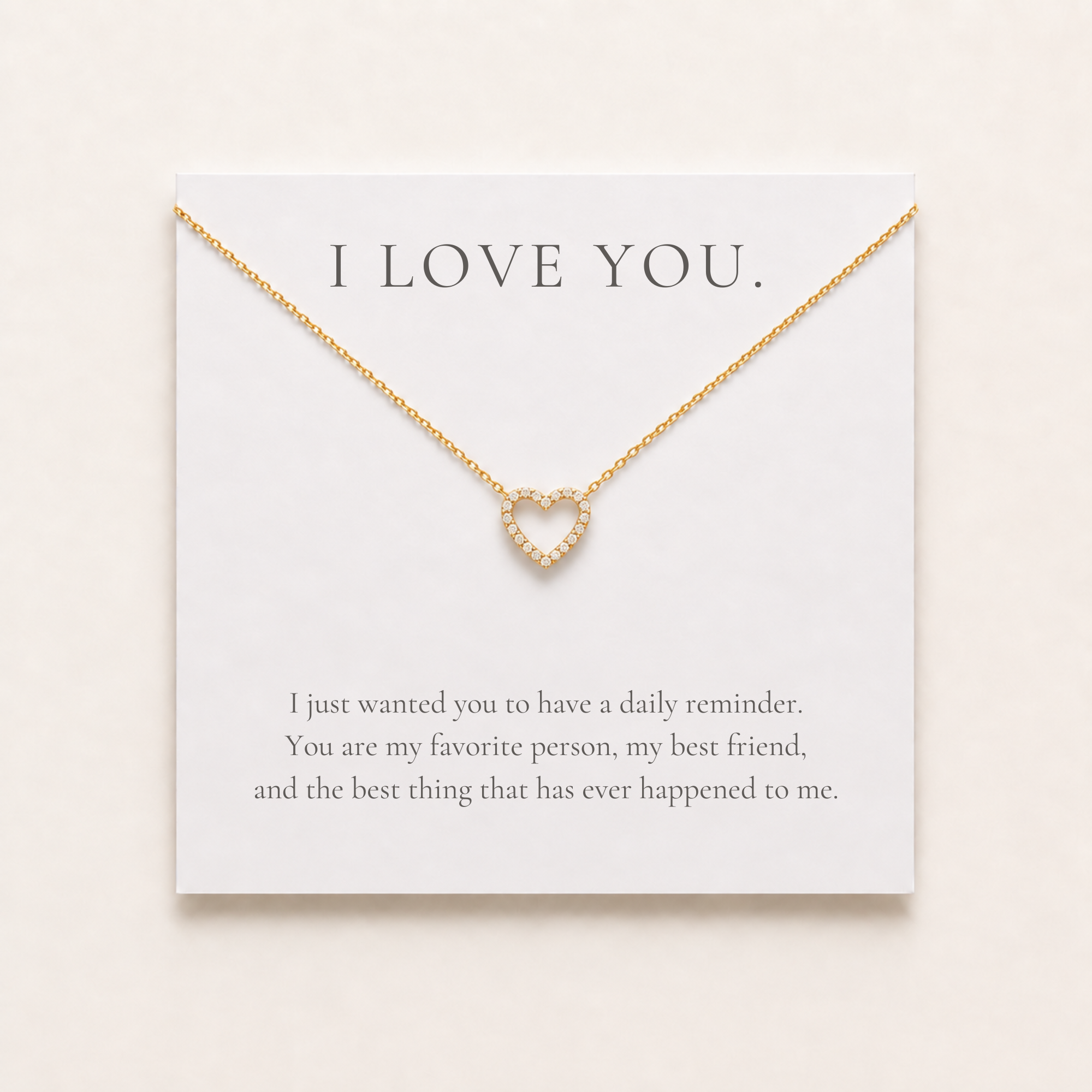 I Love You Heart Necklace