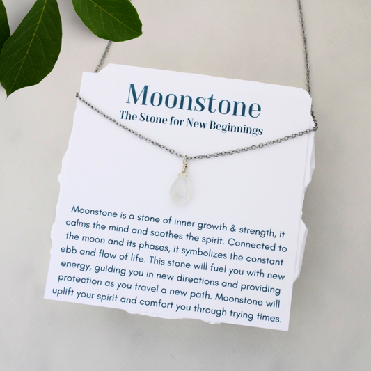 New Beginnings Moonstone Necklace