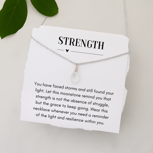 Strength Moonstone Necklace