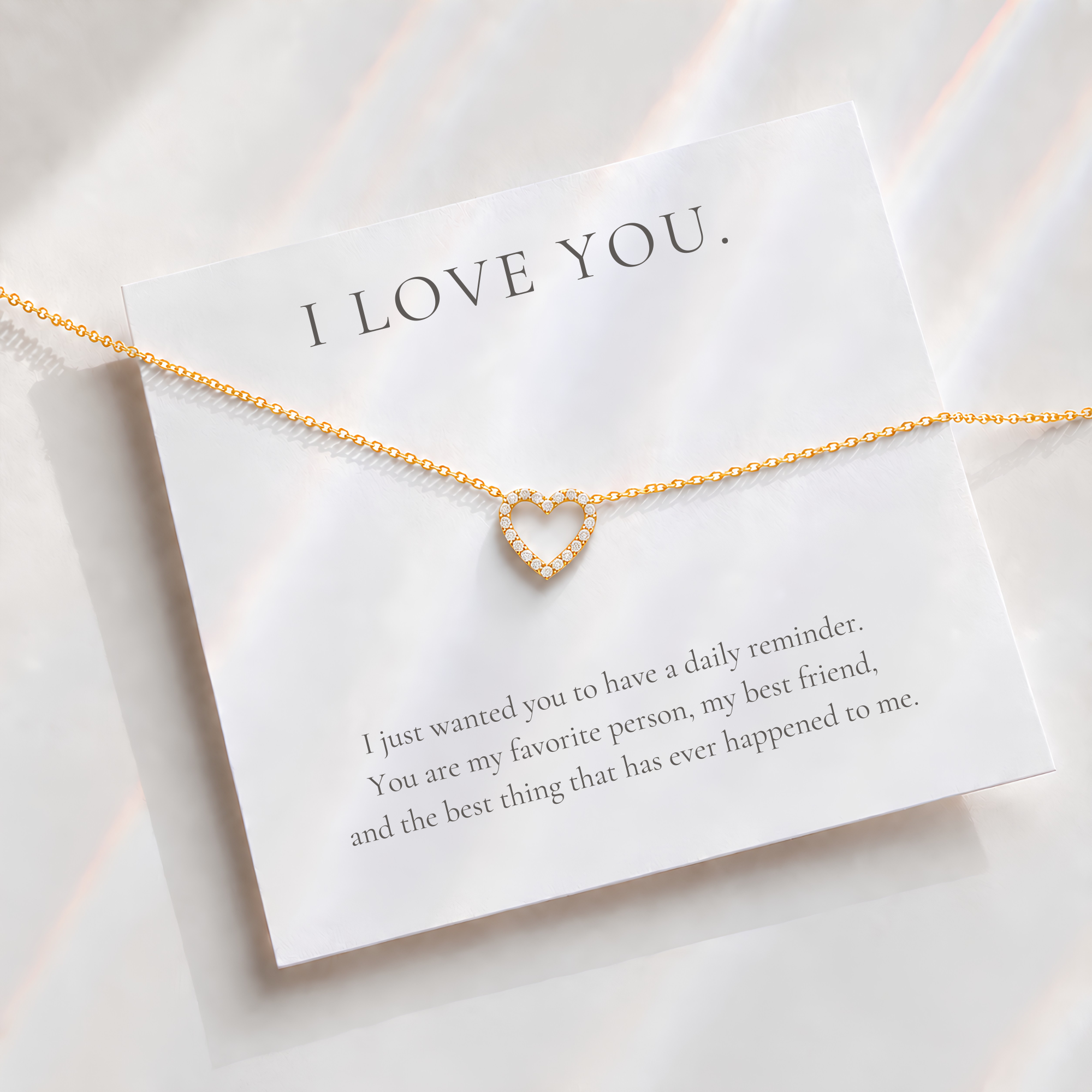 I Love You Heart Necklace
