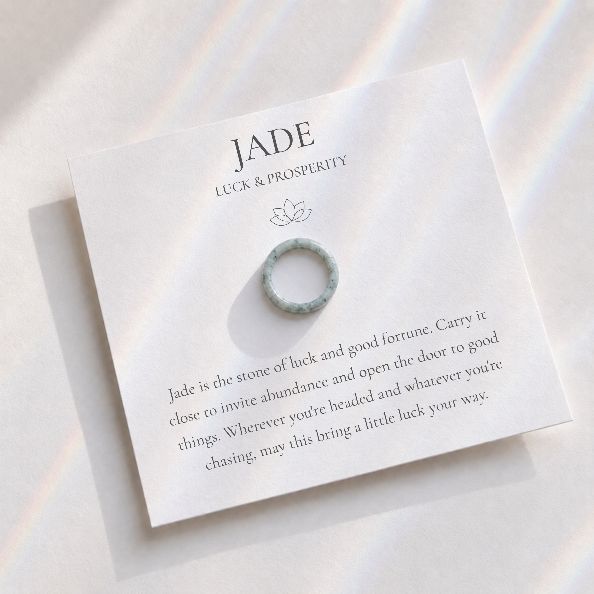 Luck & Prosperity Jade Ring