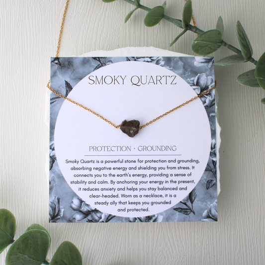 Smoky Quartz Gemstone Necklace