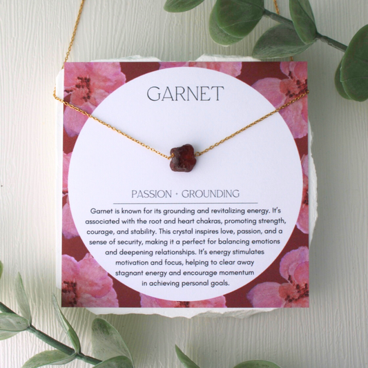 Garnet Gemstone Necklace