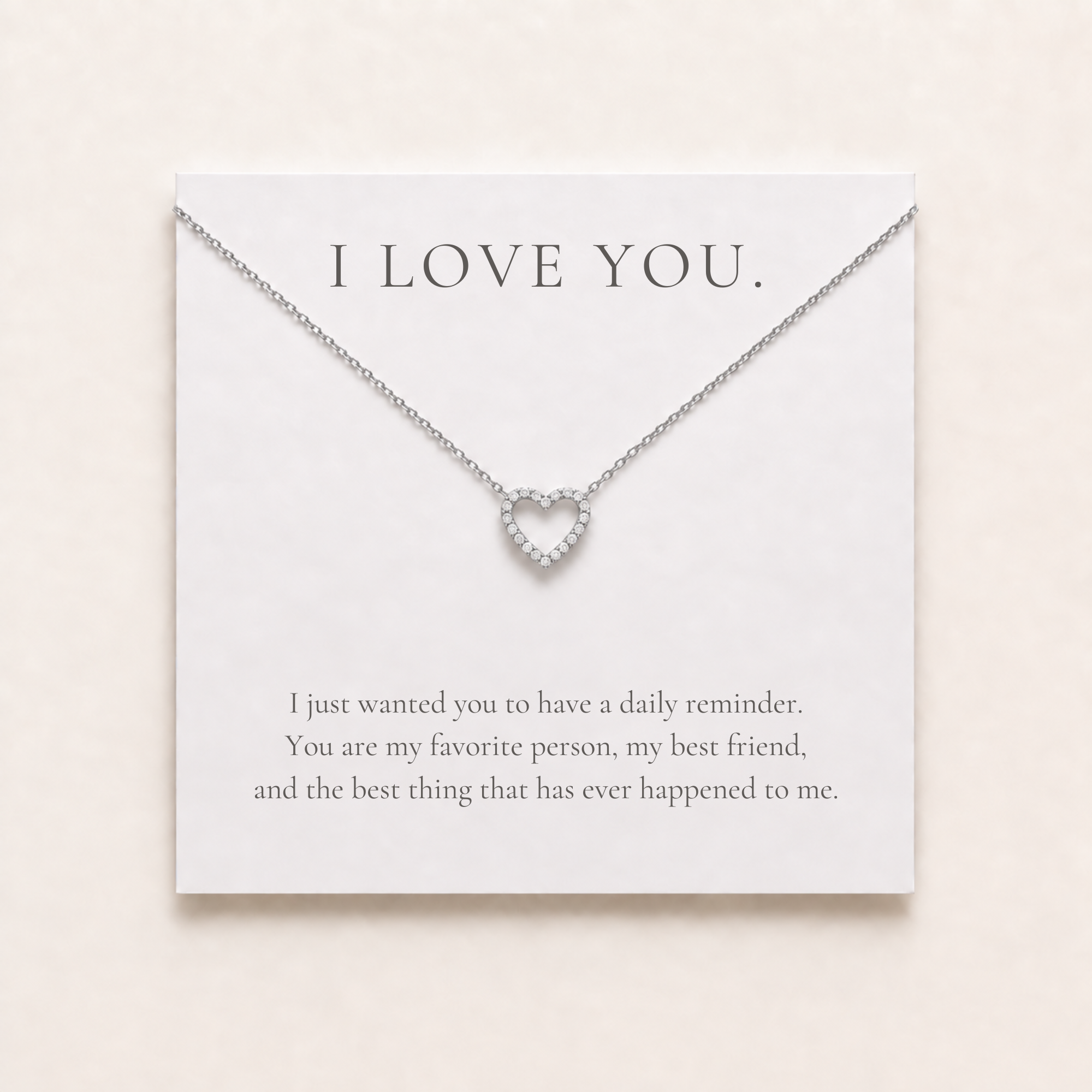 I Love You Heart Necklace