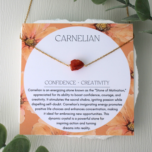 Carnelian Gemstone Necklace