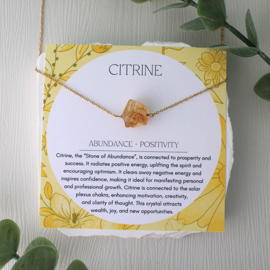 Citrine Gemstone Necklace