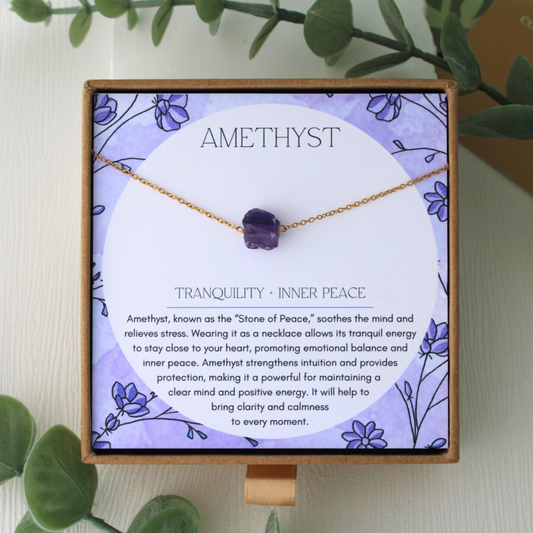 Amethyst Gemstone Necklace