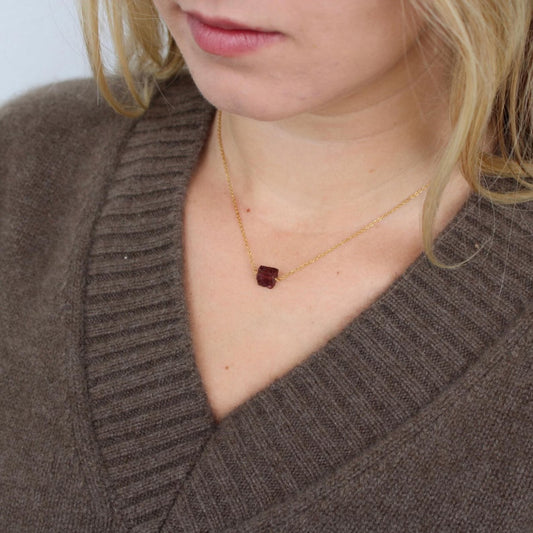 Garnet Gemstone Necklace