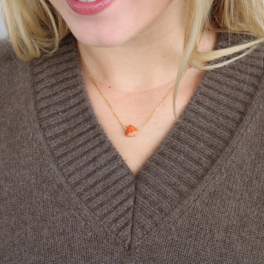 Carnelian Gemstone Necklace